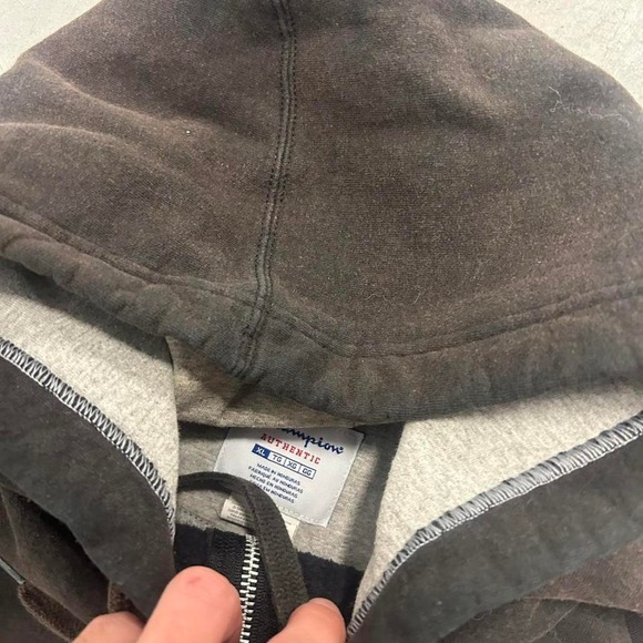 Y2K Champion Faded Zip Up Hoodie - Picture 2 of 2